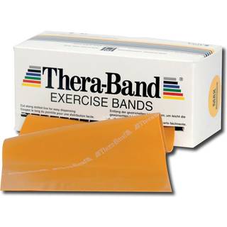 Thera Band Flad Elastik 5,5 m - Guld Hårdhed 8