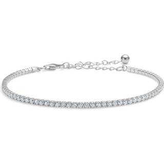 Studio Z Mini Tennis armbånd i sølv med cubic zirkoner