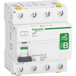 Schneider Rccb hpfi afb. 4p 63a 30ma b ev ac/dc