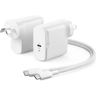 ALOGIC Rapid Power 65W GaN vægoplader + 2 m USB-C kabel (hvid)