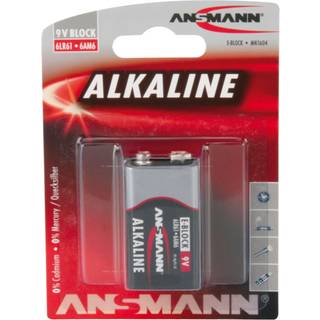 Ansmann alkaline e-block 9V batteri MN1604