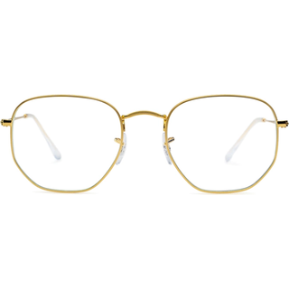 Ray - Ban Unisex RB3548 HEXAGONAL 9196BF Solbriller Metal Guld Transparent Geometrisk Normal