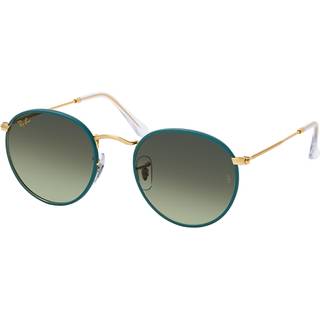 Ray-Ban RB3447JM Round Full Color 9196BH 50 Solbriller Mænd Blue - Petroleum Blue Gold - 50mm