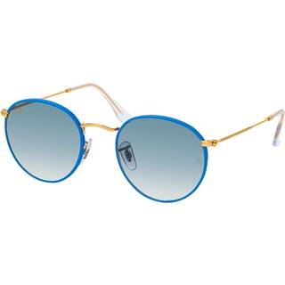 Ray-Ban RB3447JM Round Full Color 91963F 50 Solbriller Mænd Blue - Light Blue Gold - 50mm