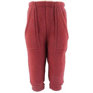 Baggy pants i blød softuld rød