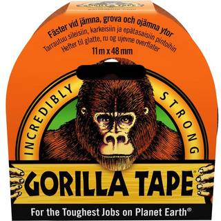 Lærredstape / gaffatape Gorilla Tape, 48 mm x 11 meter, sort