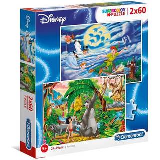 The Jungle Book + Peter Pan - Puzzles Kids 2x60pcs