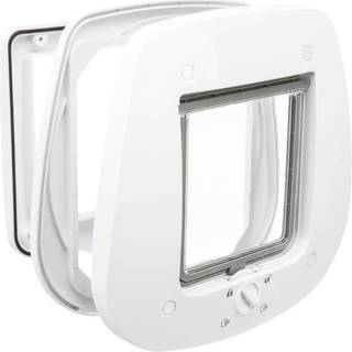Kattelem Trixie 4-vejs Glasdør 27x26 cm Hvid