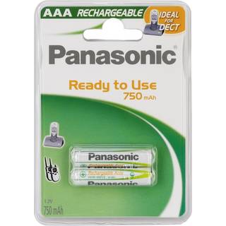 Panasonic HHR-4MVE/2BD - battery - 2 x AAA type - NiMH