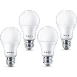 Philips LED pære Standard 8W/827 (60W) Mat 4-pak E27