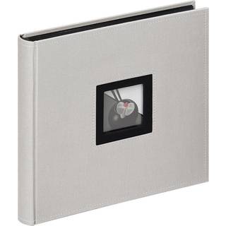 Black & White Album Grå - 26x25 cm (50 Sorte sider / 25 blade)
