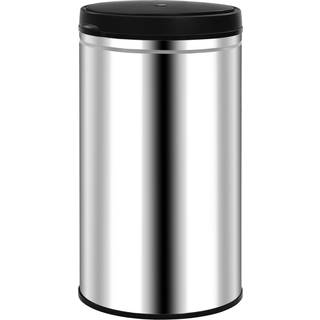 Affaldsspand Med Sensor Rustfrit Stål - Sølv / 60 l