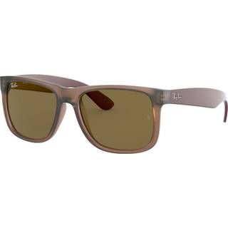 Ray - Ban Mand RB4165 JUSTIN 651073 Solbriller Plast Brun Brun Firkantet