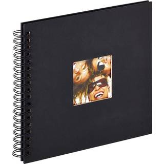 Fun Spiralalbum Sand - 26x25 cm (40 Sorte sider / 20 blade)