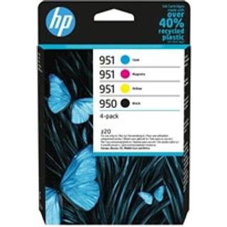 HP 950 / 6ZC65AE Black Ink - Blækpatron 4 farver