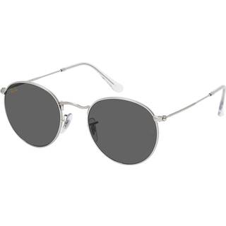 Ray - Ban Mand RB3447 ROUND METAL 9198B1 Solbriller Metal Sølv Grå Rund Normal