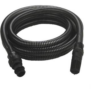 Sugeslange sort 4M Ø25mm. 1" plast adapter