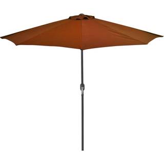 altanparasol med aluminiumsstang 270x144x222 cm halv sort