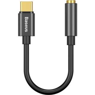 Baseus - USB-C + mini jack 3,5mm Audio Adapter - Sort