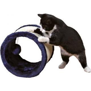 Trixie Playing roll plush/sisal ø 23 × 20 cm blue