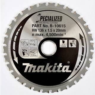 Rundsavsklinge til metal Makita; 136x1,5x20,0 mm; Z30; 0°