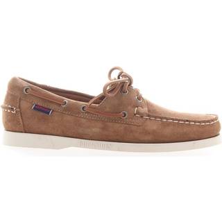 Sebago Docksides Suede Boat Shoe Brown Cognac
