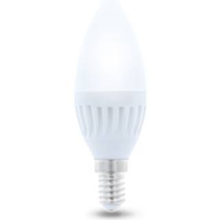 LED-lampe E14, C37, 10W, 230V, 6000K, keramik, kølig hvid