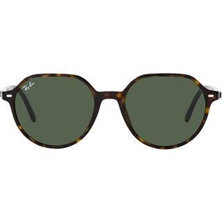 Ray - Ban Unisex RB2195 THALIA 902/31 Solbriller Acetat Skildpadde Grøn Firkantet Normal