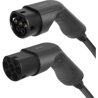 Elbil type 2 ladekabel, 1 faset (32 A/7,6 kW) | 5 meter | PRIS-MATCH