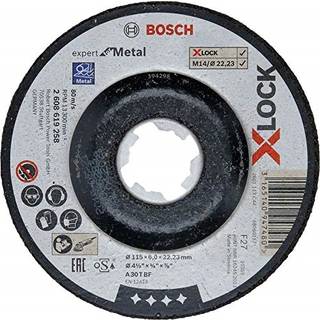 BOSCH Sæt af 10 - X-LOCK Expert for Metal, 115x 6x 22,23, til forsænket slibning 115x6