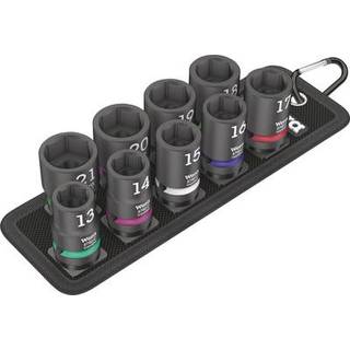 Wera 1/2" slagtoppesæt 10 dele 13-21mm belt c impaktor længde 38mm