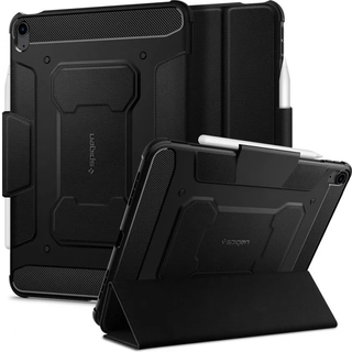 iPad Air 10.9-11" (2025-2020) Spigen Rugged Armor Pro Cover m. Apple Pencil Holder - Sort