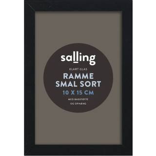 Sort ramme m. glas - 10x15 cm (På lager i butik)