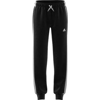 Essentials 3-Stripes Fleece bukser - Black / White - 140