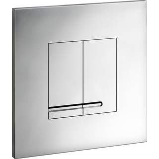 Gustavsberg Triomont XS front DUO betjeningsplade i blankkrom metal