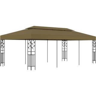 Pavillon 6X3 M 180 G/M² - Gråbrun