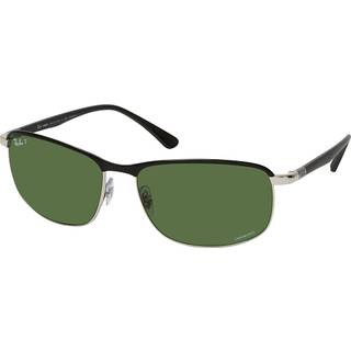 Ray - Ban Unisex RB3671CH CHROMANCE 9144P1 Solbriller Metal Sort Grøn Pillow Polariseret