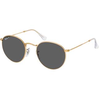 Ray-Ban RB3447 Round Metal Polarized 919648 50 Solbriller Mænd Guld - Gold - 50mm