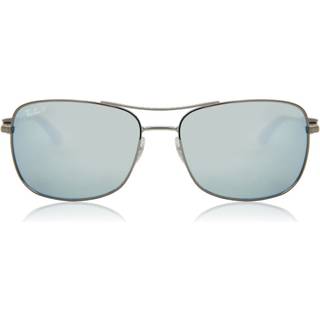 Ray - Ban Mand RB3515 004/Y4 Solbriller Metal Grå Sølv Firkantet Polariseret