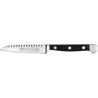 Güde Alpha Buntschneidemesser 9 cm - CVM-Messerstahl - Griffschalen Hostaform - Schwarz,Silber