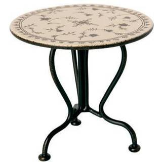 Maileg Miniature Vintage Tea Table Micro for Dollhouse - Anthracite