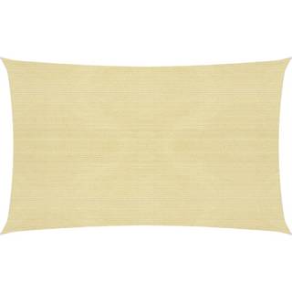solsejl 3x6 m rektangulær oxfordstof beige