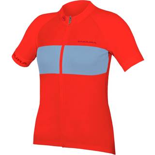 Endura Dame FS260-Pro S/S Jersey Berry Hivizcoral