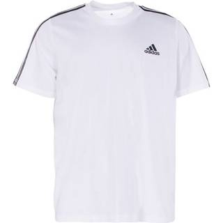 Essentials 3-Stripes T-shirt - White / Black - M