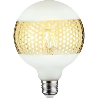 Paulmann E27 LED-globe 4,5W ringspejl guld prikket