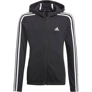 Essentials 3-Stripes hættetrøje - Black / White - 110