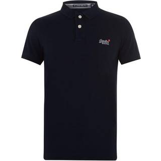Superdry Klassisk poloshirt i piqué, fremstillet i økologisk bomuld