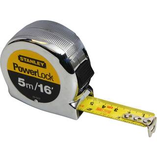 Stanley 0-33-553 PowerLock Målebånd 5 meter, metriske og imperiale måleenheder