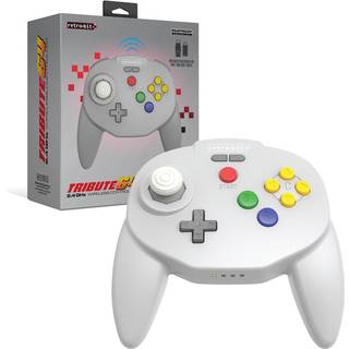 Retro-Bit Tribute64 2.4GHz Wireless Controller - Grey - Wireless Controller - Nintendo 64