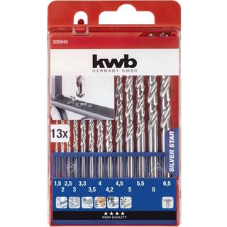 HSS-bor, Silver Star, 1,5-6,5 mm, 13 dele